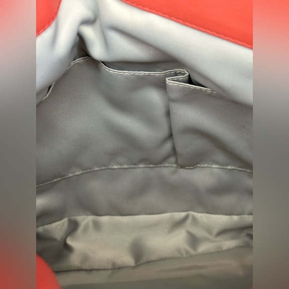 COACH women’s Coral salmon genuine leather crossbody purse NWOT silver hardware - Picture 8 of 13